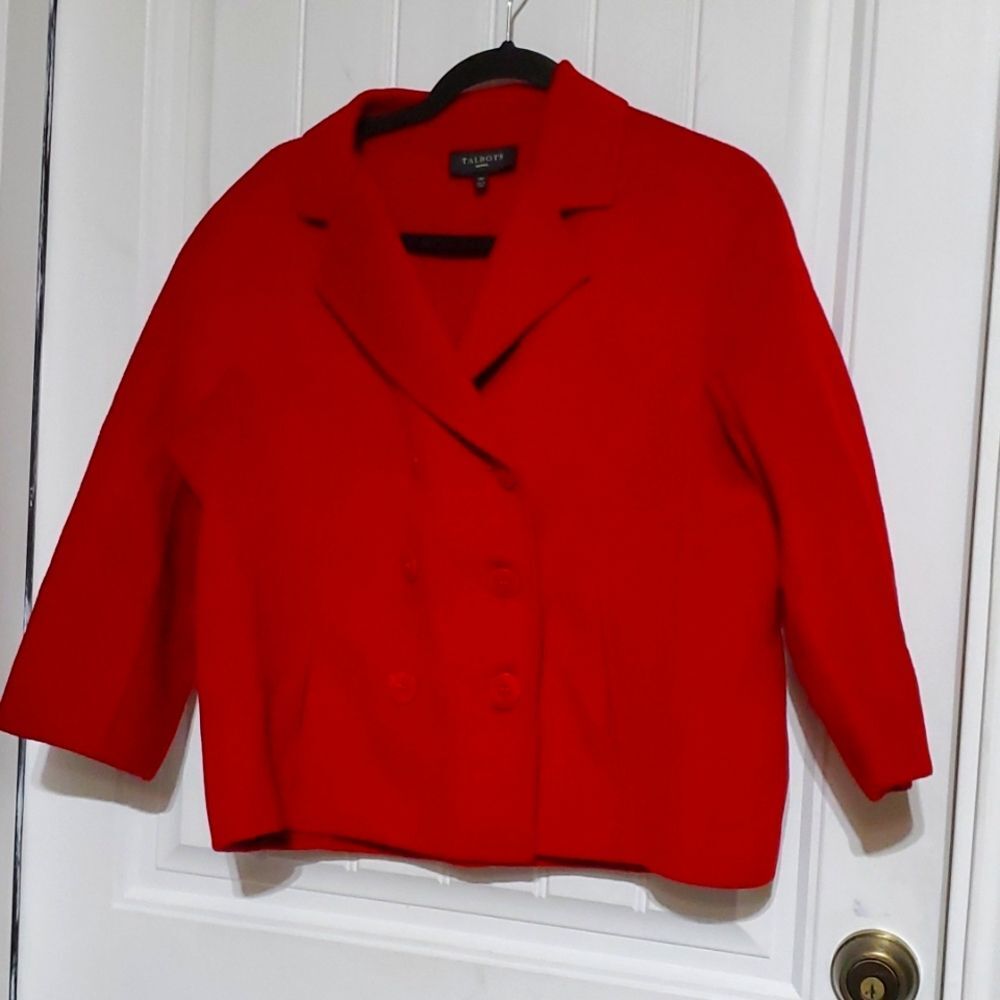 Talbots Red Jacket Size 14p